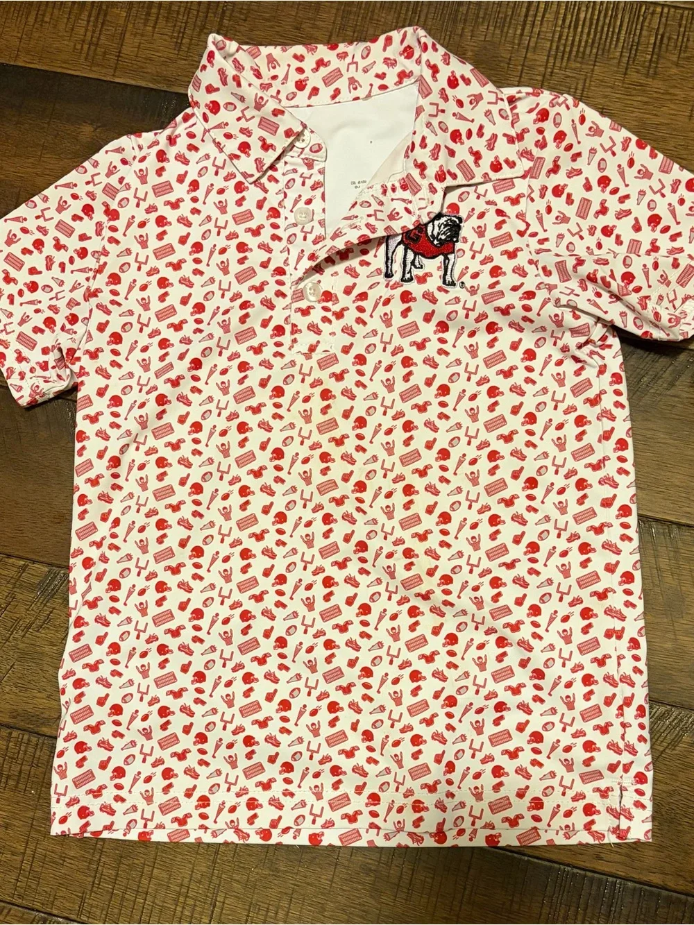 Little boy UGA polo